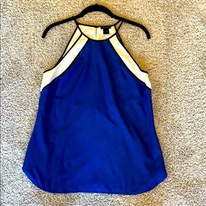 Ann Taylor Blue and White blouse